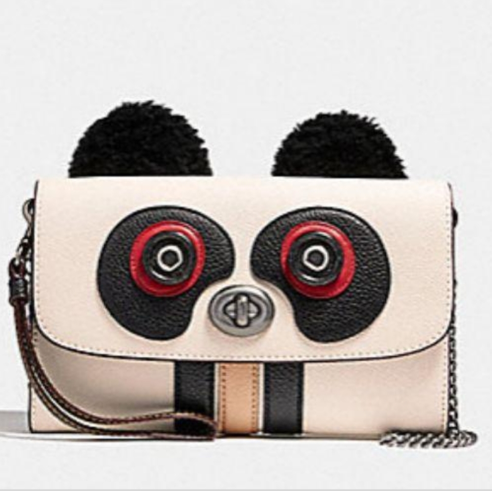 NWT Coach Panda crossbody